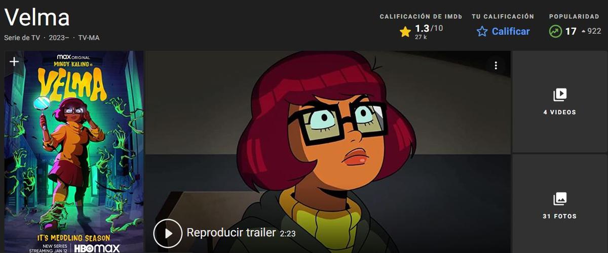 Velma”: Série animada tem a pior nota da audiência no IMDb - POPline