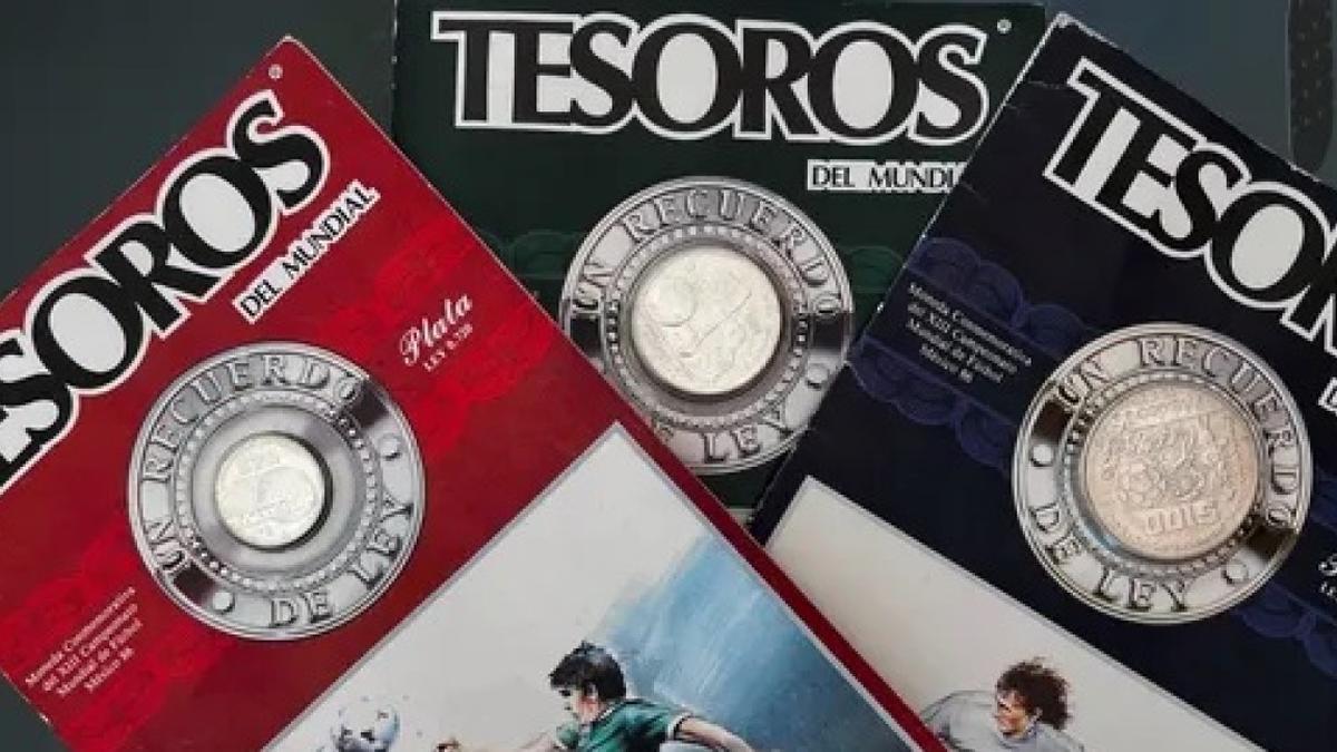 Las monedas del Mundial de México 1986 son un tesoro que valen miles de pesos. | Foto: Especial
