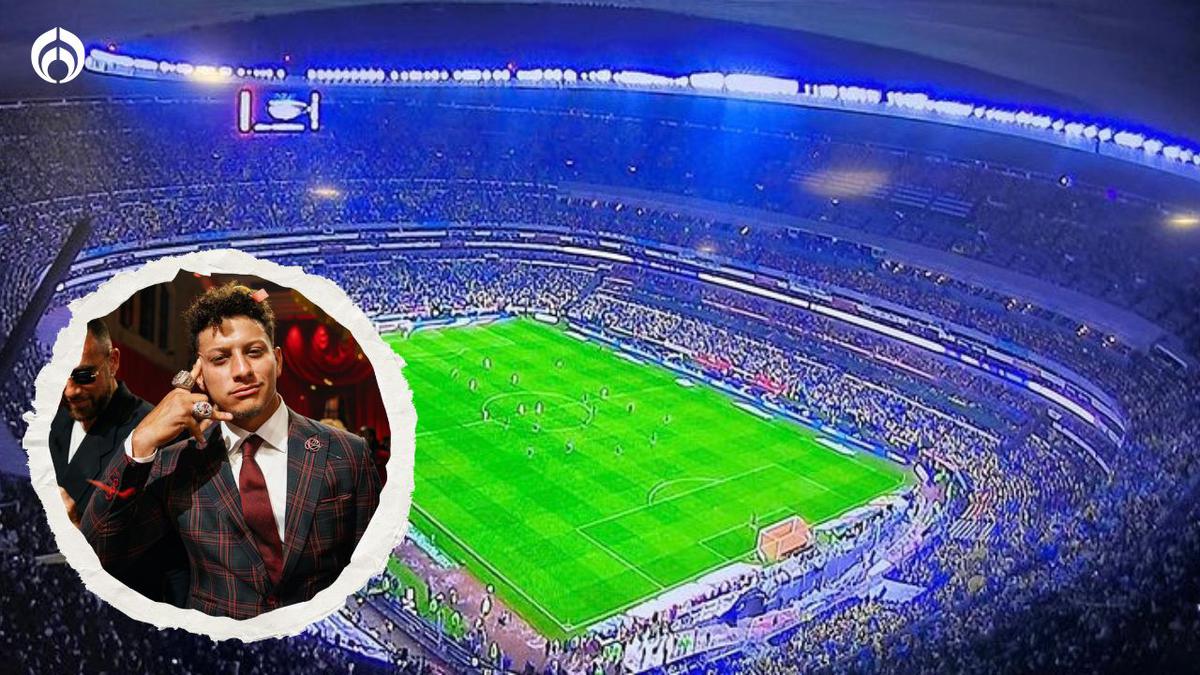 Estadio Azteca | En el estadio mexicano brilló el jugador de la NFL, Patrick Mahomes. | fuente: Instagram @estadioaztecaoficial y @patrickmahomes