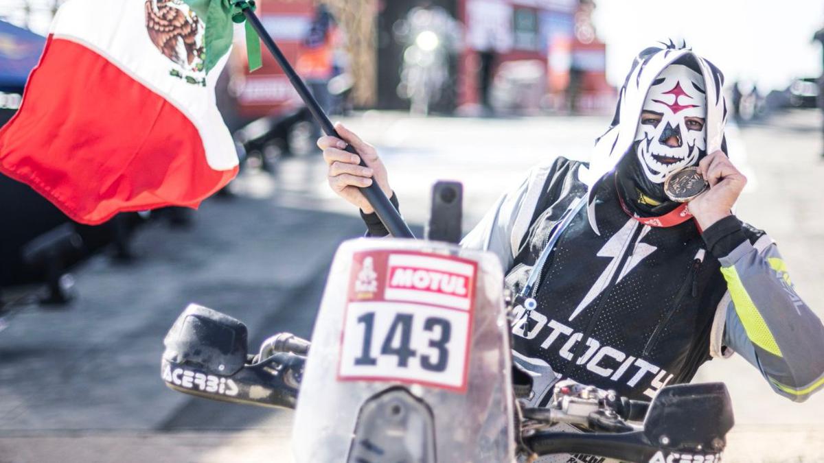 Rally Dakar 2024 | Hector Guerrero a bordo de su moto fue uno de los mexicanos que hizo historia (twitter @dakar).