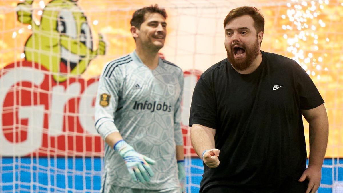 Futbol | Ibai tenía nervios al enfrentar a Casillas.