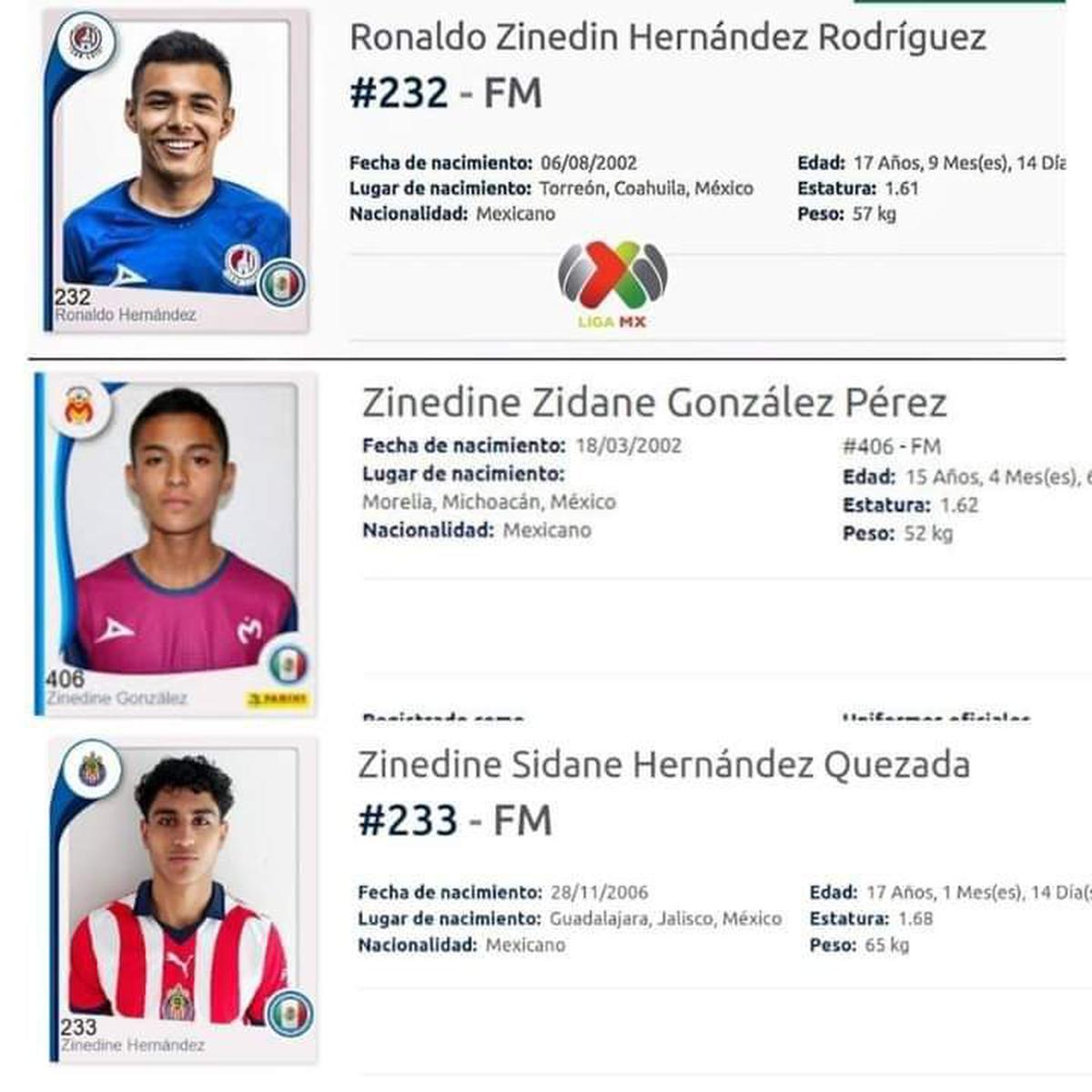 Hay otros futbolistas que se llaman como Zidane | Son jugadores mexicanos (Especial)