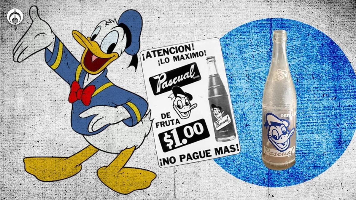 La Cooperativa Pascual utilizaba al Pato Donald como logo en sus refrescos.