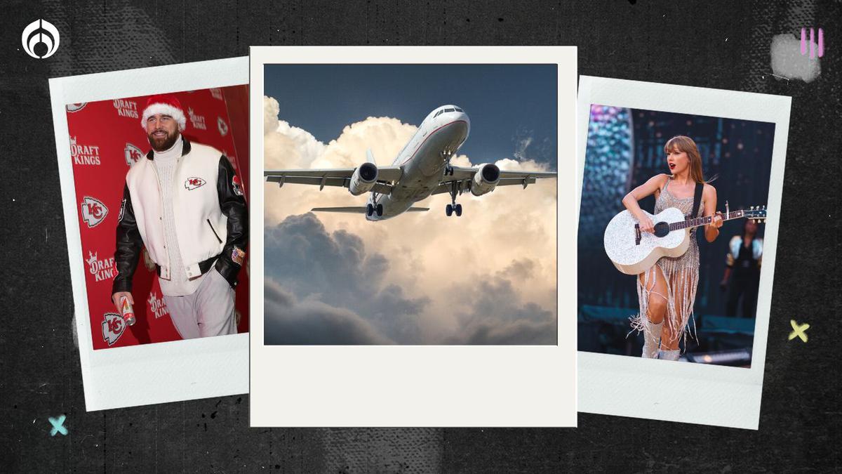 Travis Kelce y Taylor Swift | Las aerolíneas ponen nombres a sus vuelos referidos a la pareja.
Foto: pexel/ Instagram @taylorswift/@killatrav