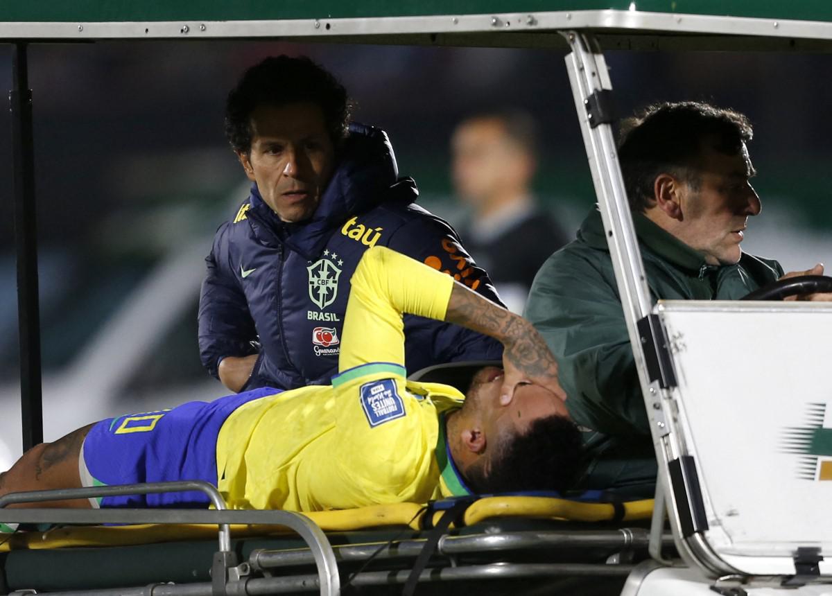 Neymar sufrió una lesión en las eliminatorias de Conmebol. | Reuters