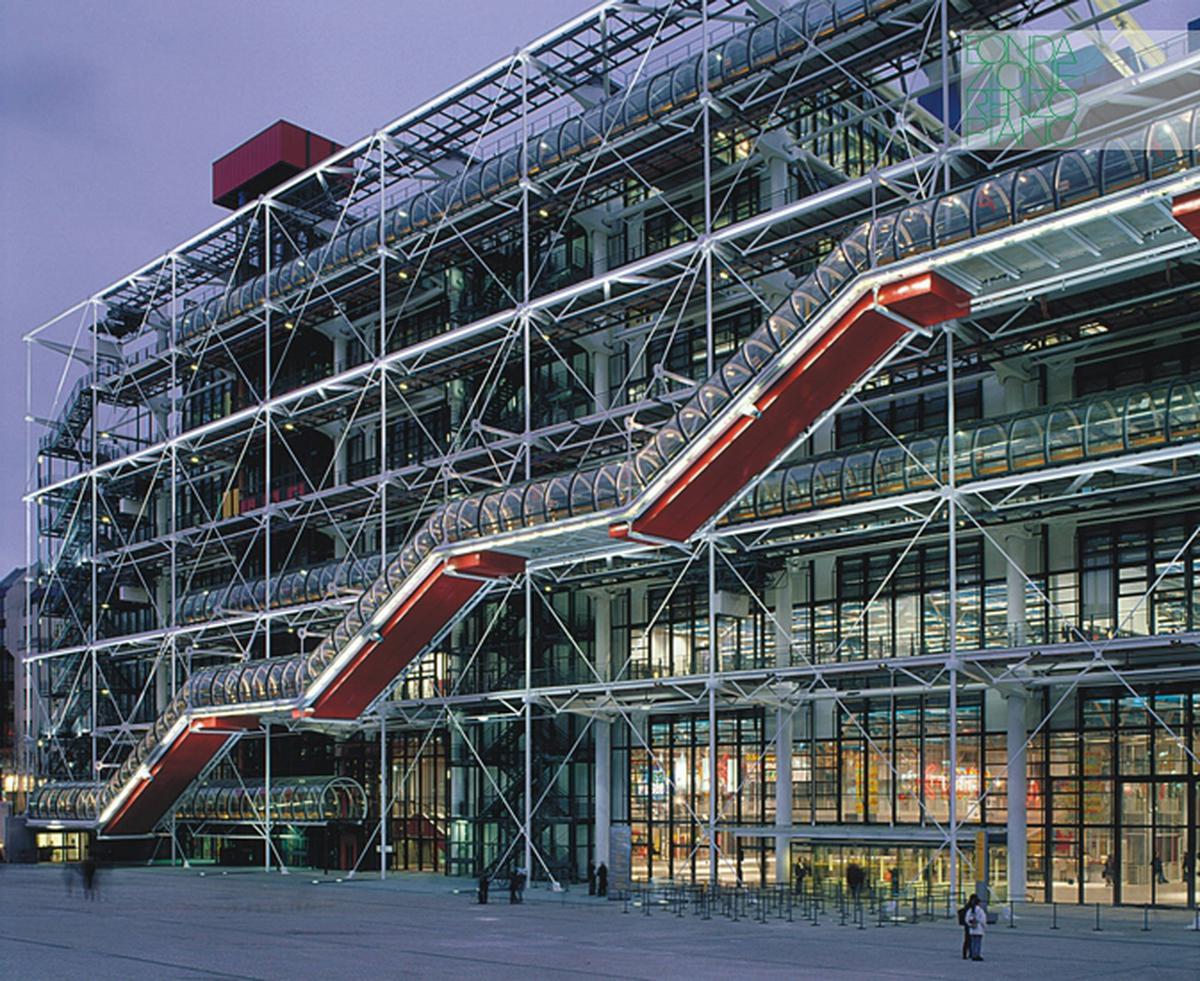 Moonraker | Centro Pompidou, donde se filmó parte de la cinta. | fuente: https://www.fondazionerenzopiano.org