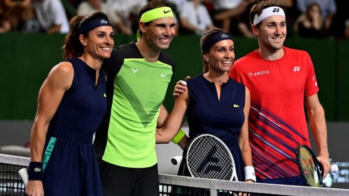 Nadal y Sabatini apoyan la fusión ATP-WTA (Fuente: Twitter @showmundialshow) | Varios tenistas, entre los que figuran Sabatini y Nadal, están a favor de una unión ATP-WTA.