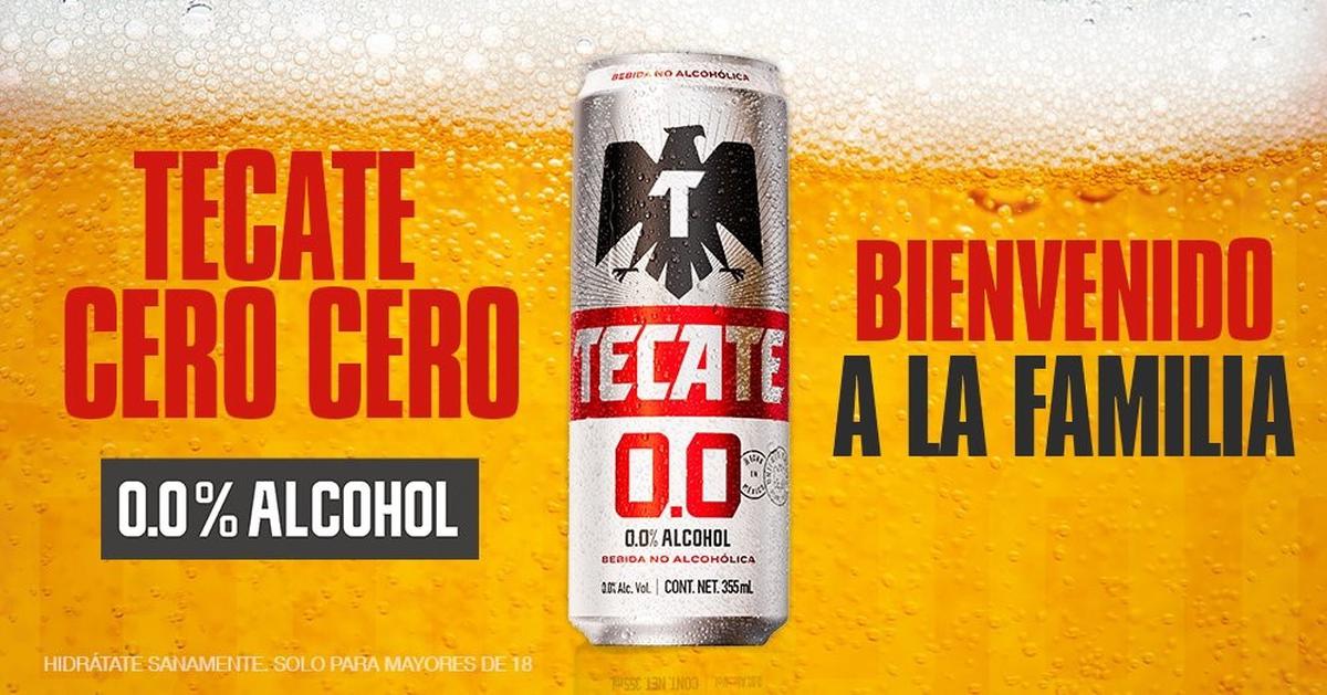 Tecate | La nueva Tecate 0.0 ya está disponible en todo México. | Foto: Tecate