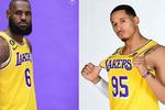 LeBron James tiene una reacción épica al ver a Juan Toscano con el jersey de los Lakers