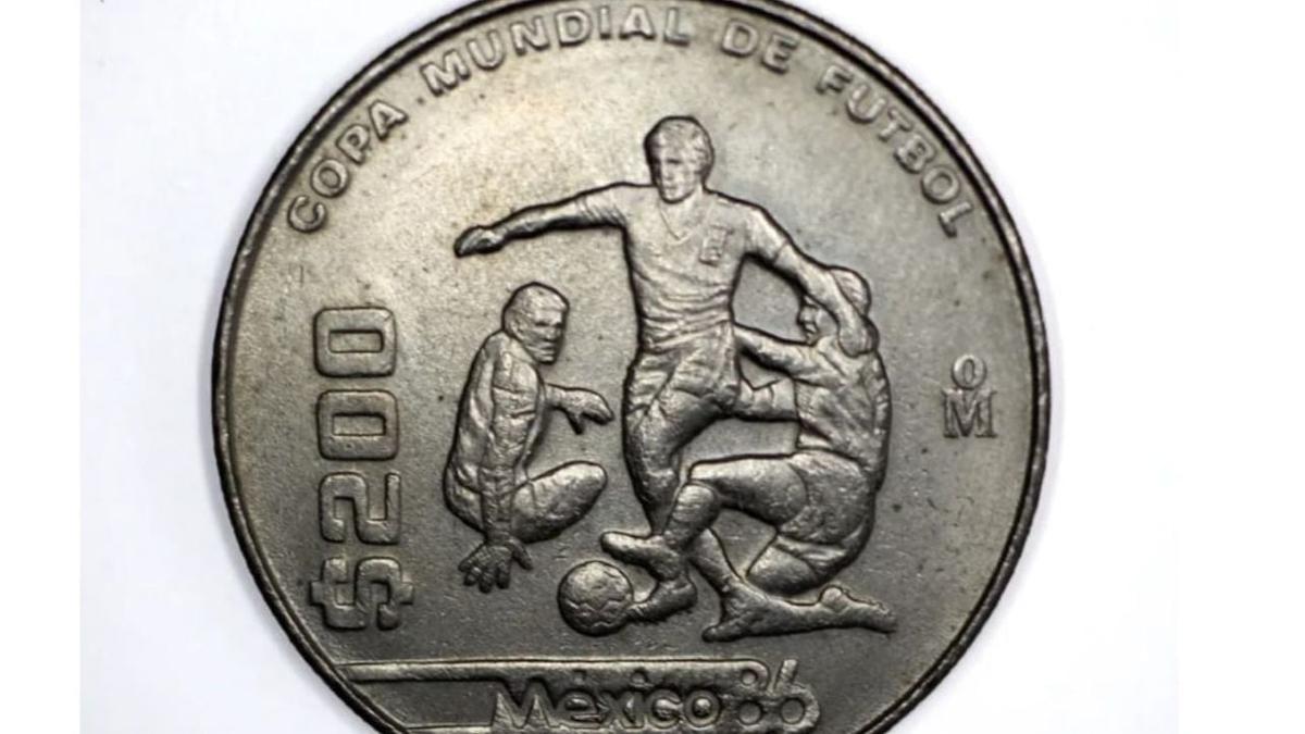 | La moneda del Mundial de México de 1986 que venden en grandes cantidades.
