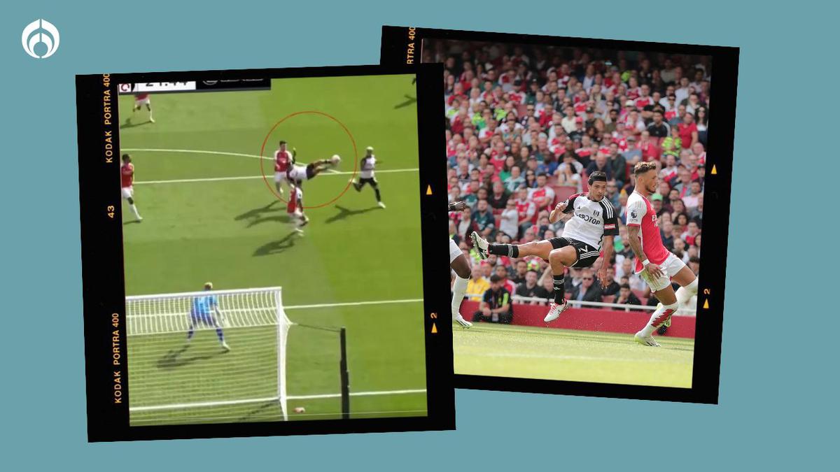 Raúl Jiménez casi marca una joya de gol ante el Arsenal. | Especial