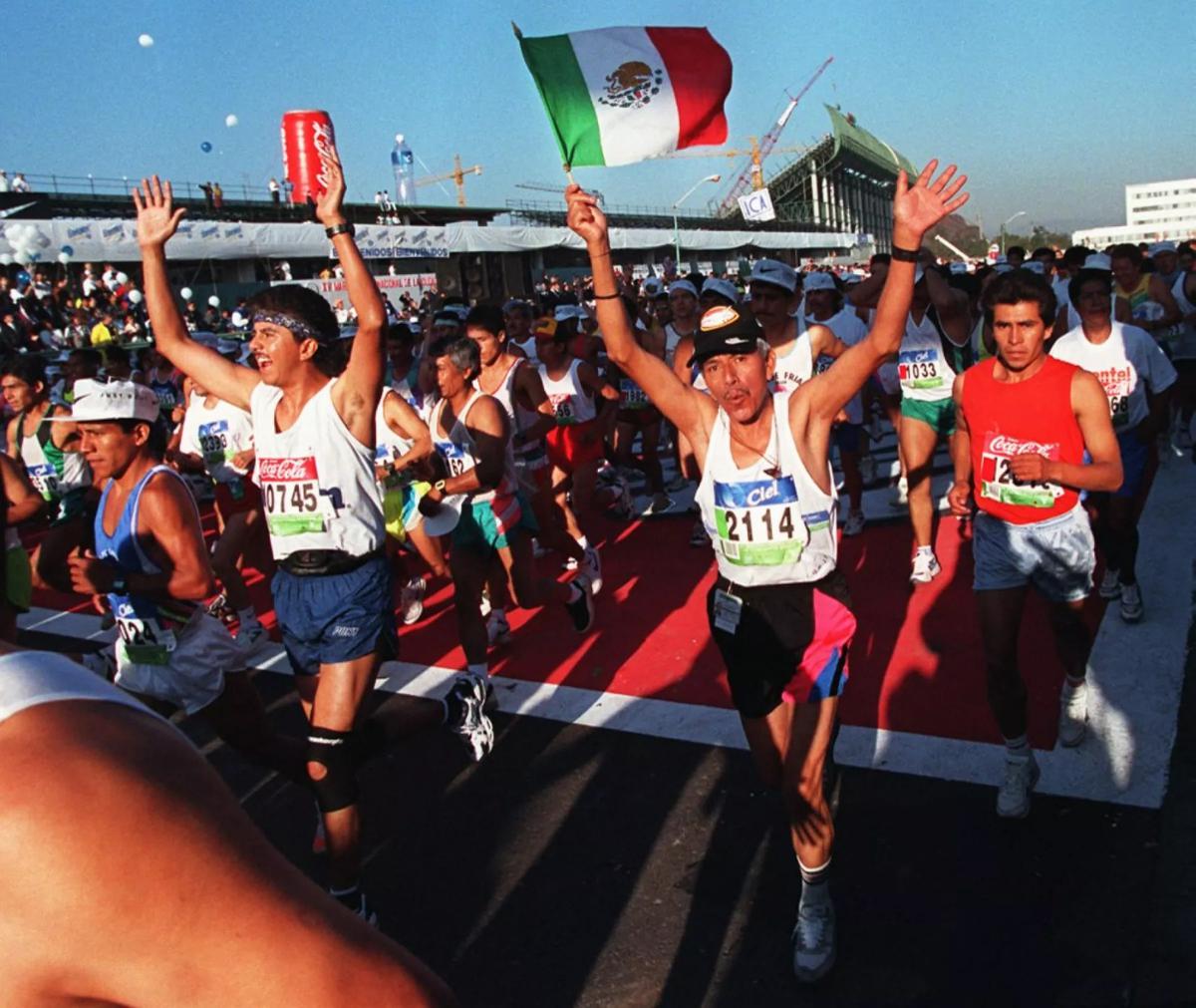 Maratón CDMX | Salvo algunos hechos puntuales como el terremoto y la pandemia, la competencia se viene realizando desde 1983. Crédito: AFP.