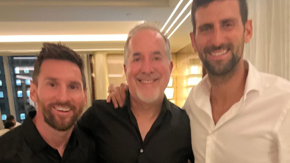 Djokovic y Messi | Junto al empresario Jorge Mas
Foto: @Jorge__Mas