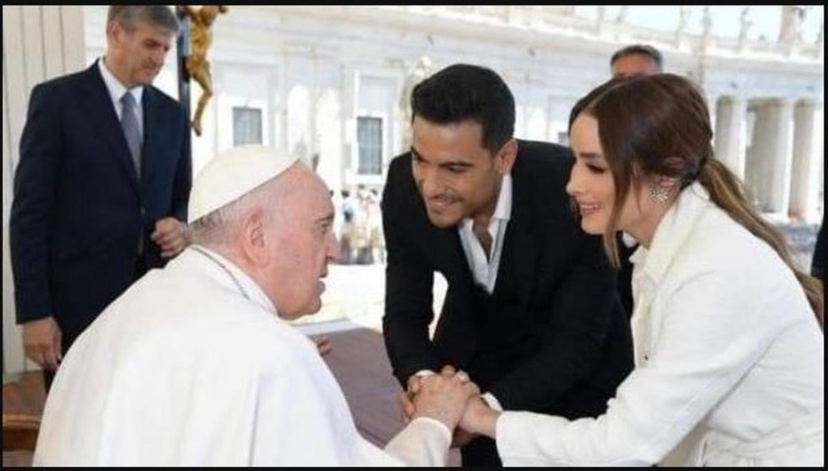  | Carlos y Cynthia visitaron el vaticano tras celebrar su boda.