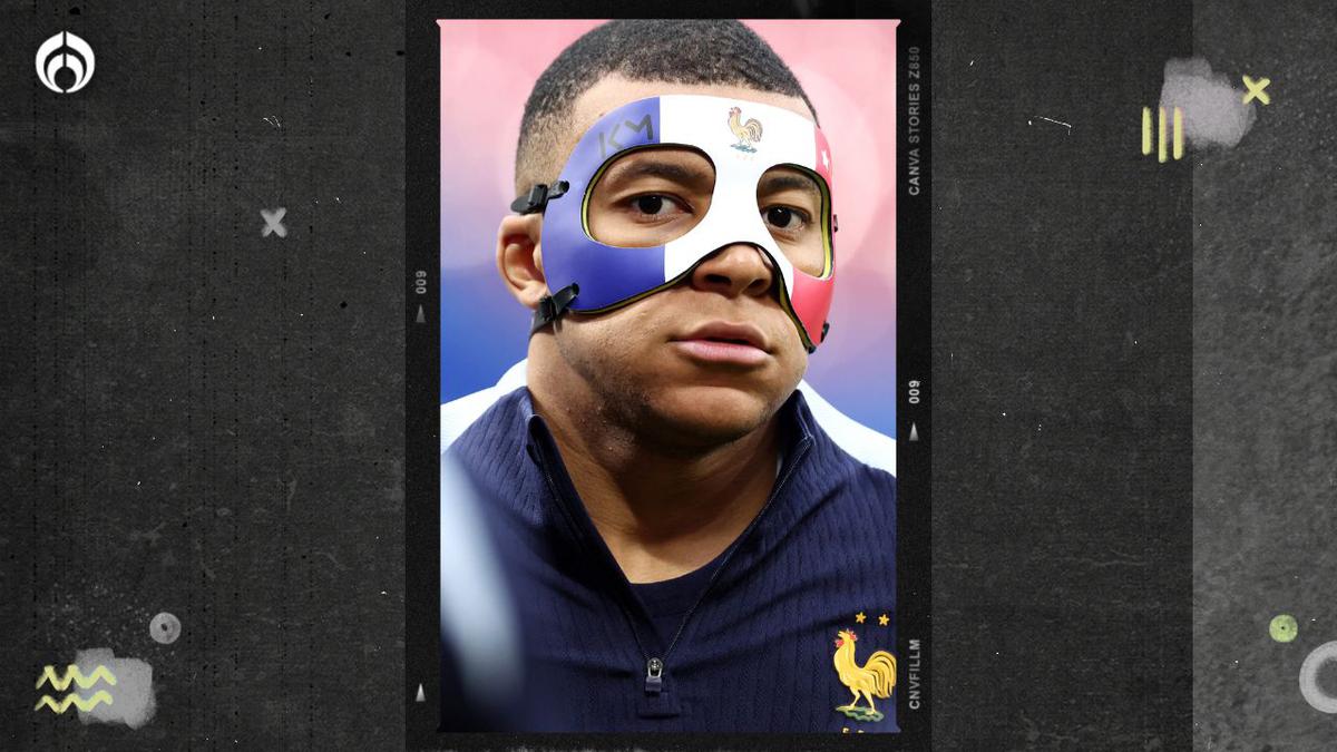 mbappe | Mbappé usará máscara para los partidos de la Eurocopa. Fuente: X @EURO2024.