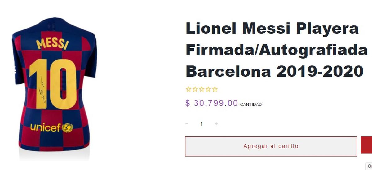 Especial | Puedes comprar una playera de Lionel Messi en Ticketmaster. | Foto: Especial