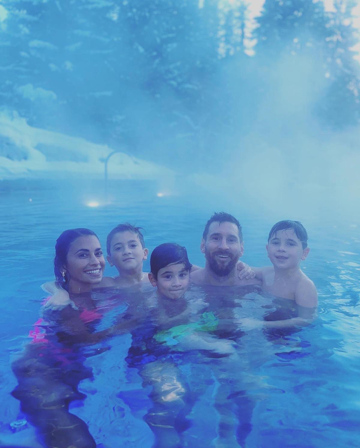 | Leo Messi disfrutando junto a su familia. Fuente: Instagram: @leomessi