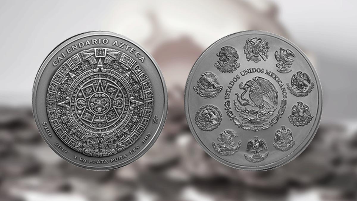  | Así es la moneda del Calendario Azteca.
