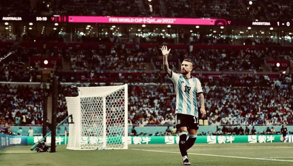  | Papu Gòmez fue uno de los campeones del mundo en Argentina en Qatar. Fuente: instagram @papugomez_official.