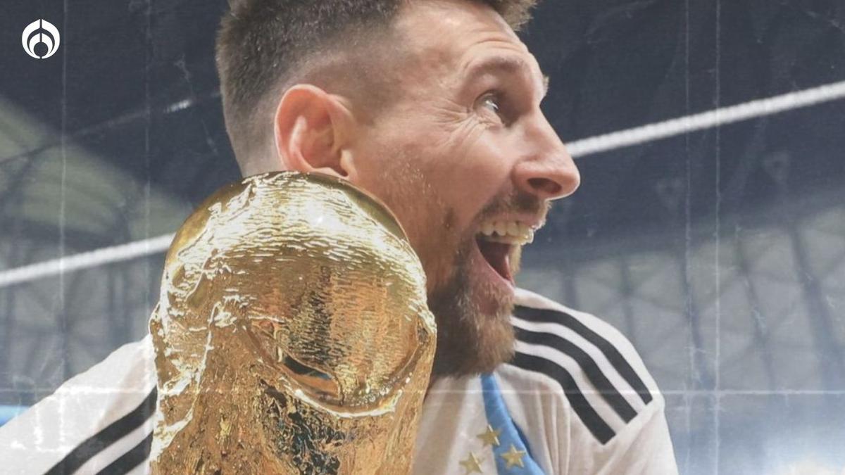 Instagram @leomessi (Ilustrativa)  | Messi recibió el trofeo de manos del presidente de la FIFA.