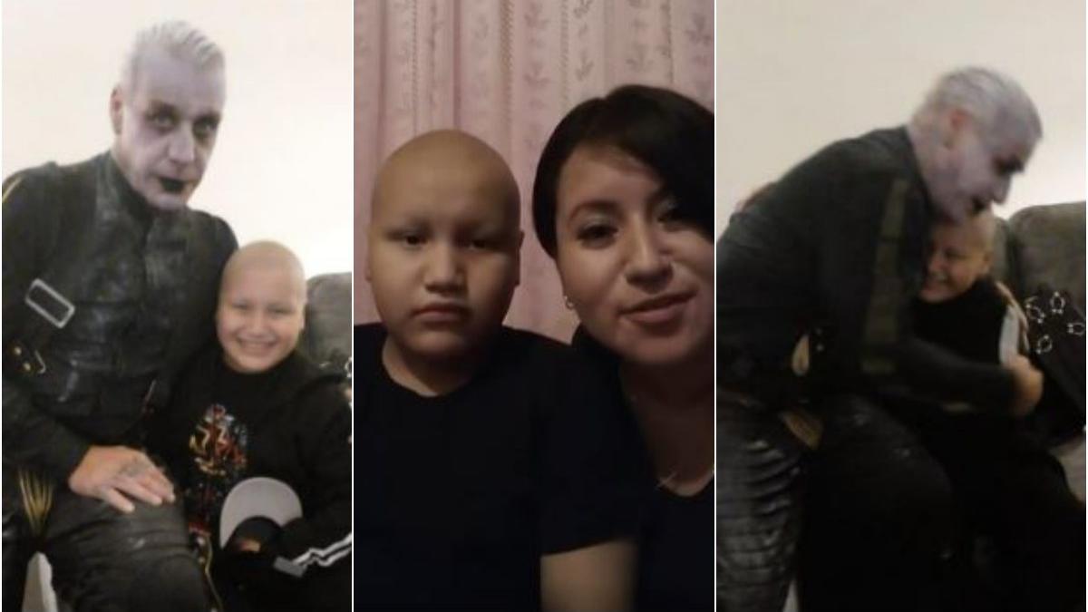  | Diego, un niño que padece cáncer, pudo conocer a los integrantes de Rammstein gracias a una colecta.