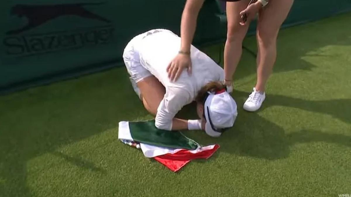 Fernanda Contreras llegó a Wimbledon sólo con el entrenamiento que recibió en Florida.