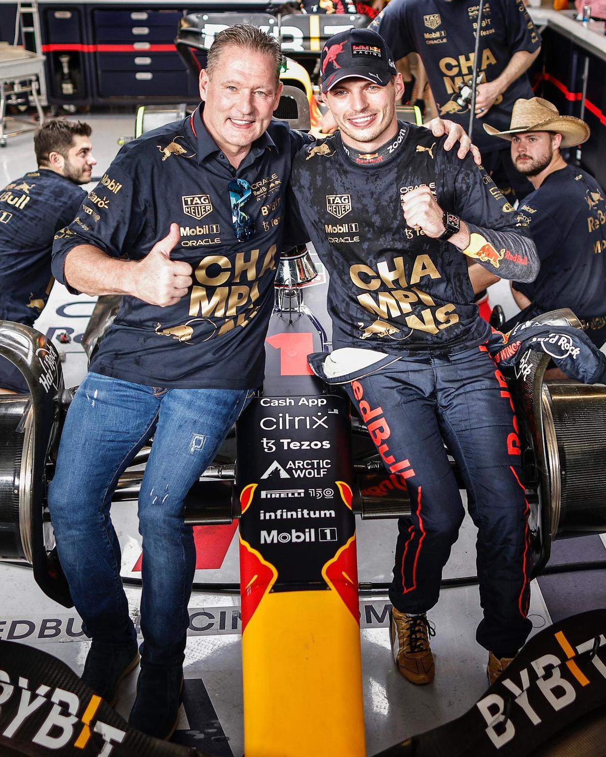  | Max Verstappen junto a su papá, Jos. Instagram: @maxverstappen1