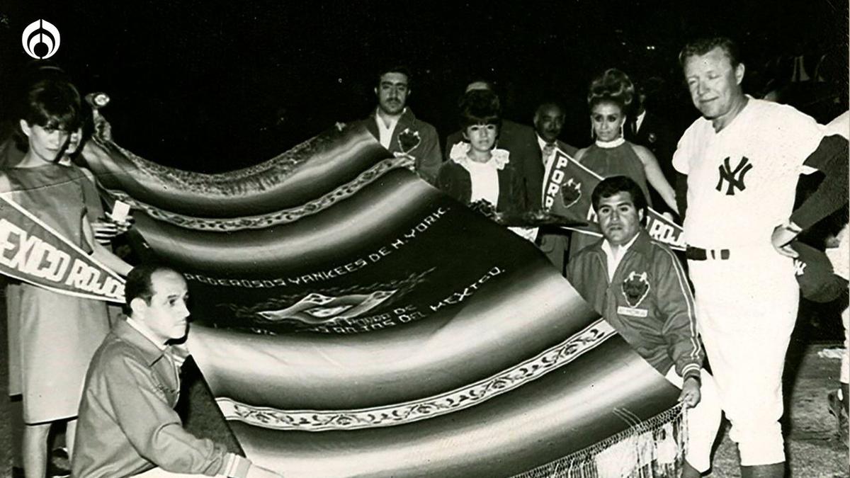 Los New York Yankees visitaron hace más de medio siglo la capital mexicana. | Figuras como Mickey Mantle visitaron la cada de los Diablos Rojos. | Foto: Archivo Histórico del Beisbol Mexicano