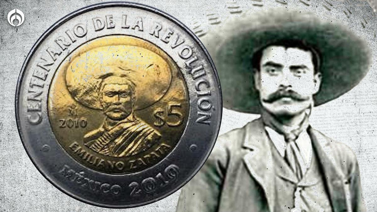  | Moneda de 5 pesos de Emiliano Zapata, a la venta en Mercado Libre en más de 2 millones de pesos