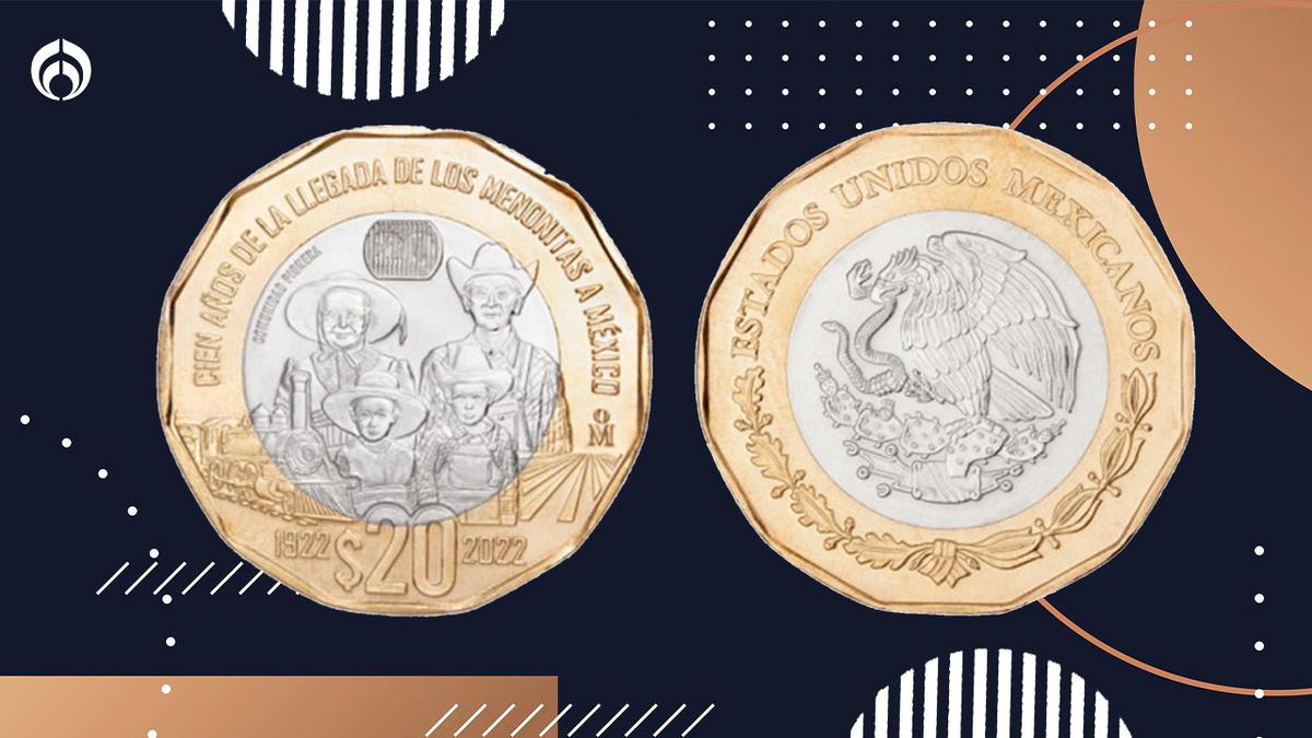 Nueva moneda de 20 pesos | ¿Qué tiene de especial la moneda que conmemora los 100 años de la llegada de los Menonitas a México?