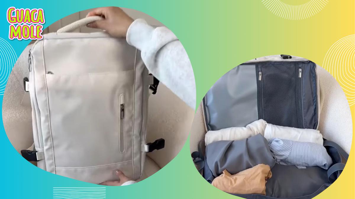 La mochila viral de Temu que es resistente e impermeable ¡No te puede faltar en tu viaje!