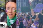 Día de la mujer: Paola Rojas, Regina Blandón y otras famosas que están en la marcha por el 8M