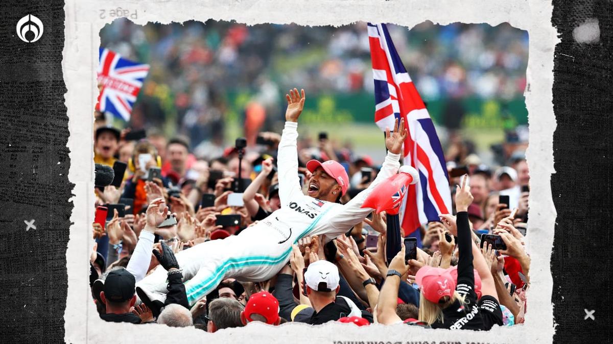 GP de Gran Bretaña se queda hasta 2034. | Lewis Hamilton podrá disfrutar de la Fórmula 1 en casa otros 10 años más. (Twitter @F1)