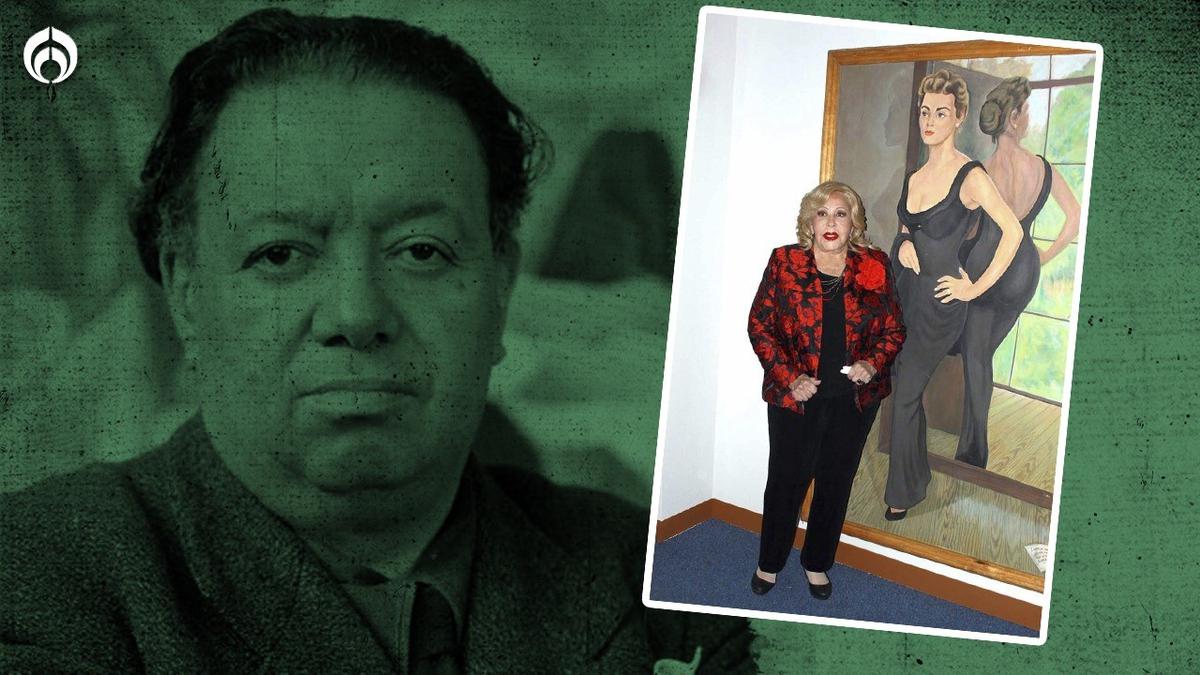 Silvia Pinal Diego Rivera | Diego Rivera tardó tres meses en realizar el cuadro de Silvia Pinal.