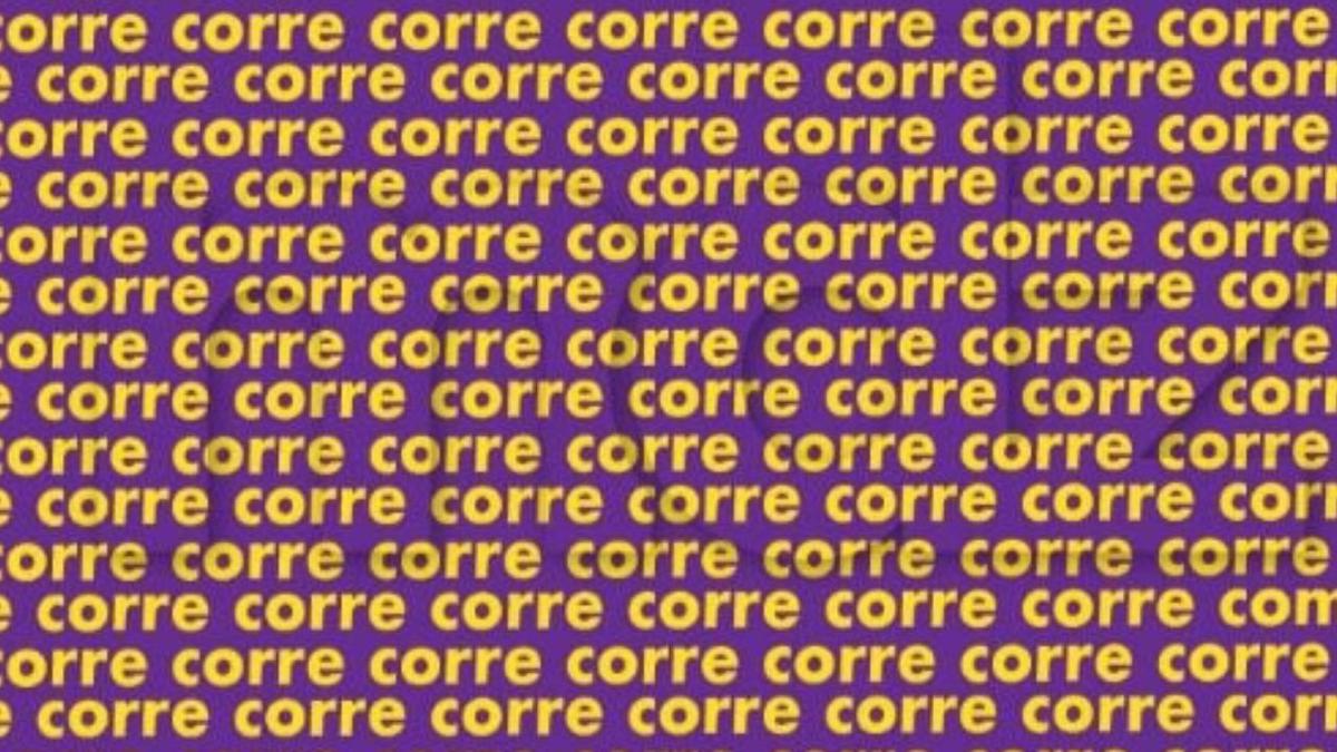 Entre todas las palabras “CORRE”, hay una que dice “COME” | ¿puedes encontrarla?
Imagen: @ShowmundialShow