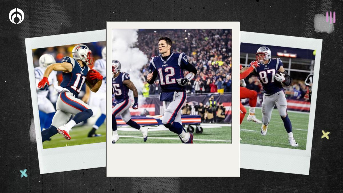 Jugadores históricos de los Patriots. | Julian Edelman, Tom Brady y Rob Gronkowski. (Instagram @edelman11 @tombrady @gronk)