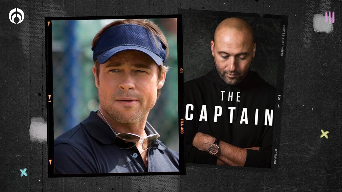 Películas y documentales de beisbol. | Brad Pitt en el Juego de la Fortuna. Poster The Captian, documental de Derek Jeter. (Netflix y Star Plus)