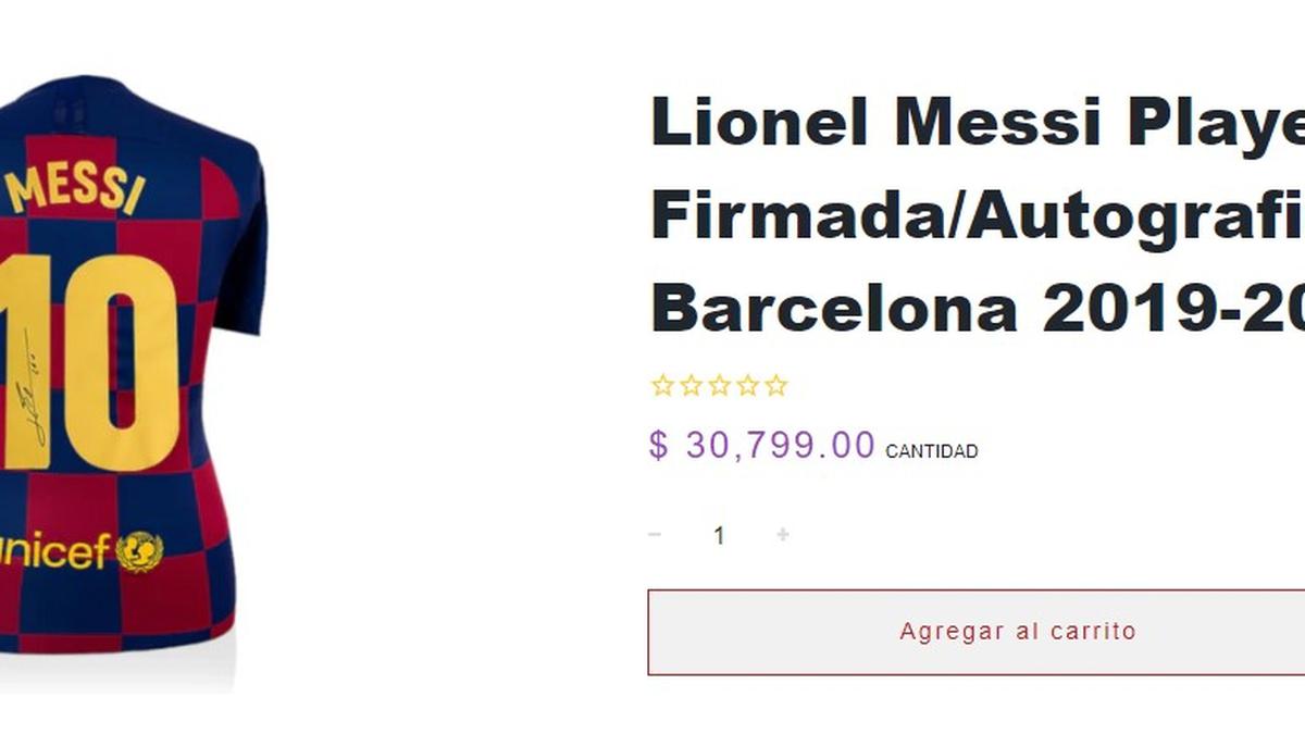 Puedes comprar una playera de Lionel Messi en Ticketmaster. | Foto: Especial