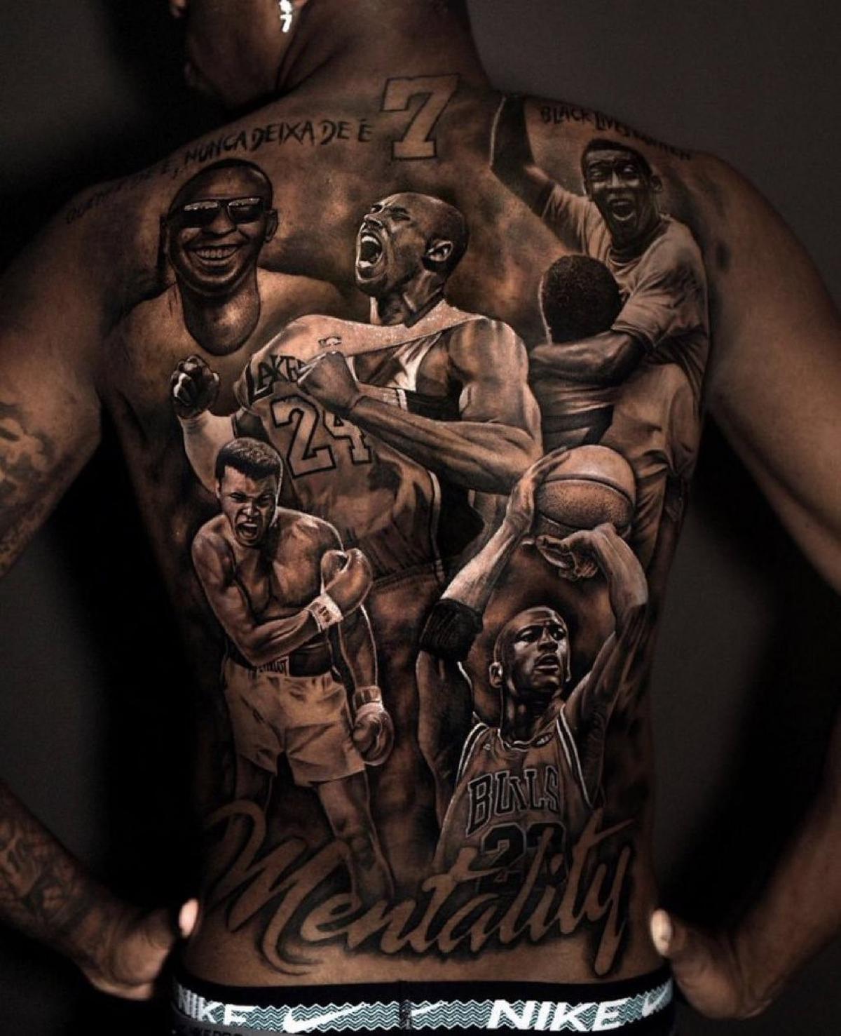 La figura de Michael Jordan en el tatuaje de Vinicius Jr. tiene un error. | Especial