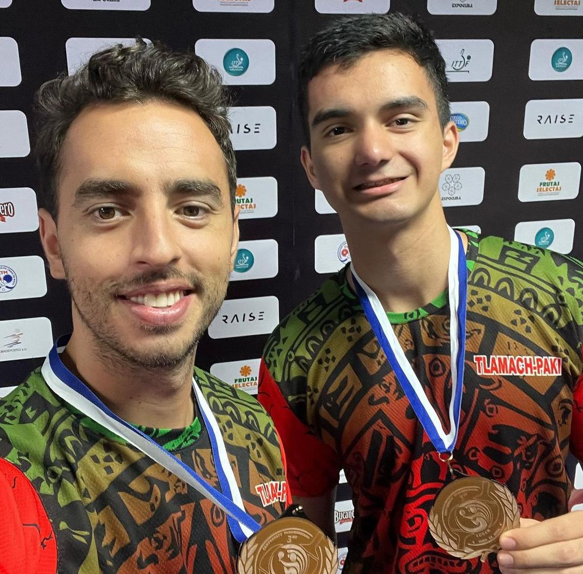 Tenis de Mesa | Marcos Madrid y Rogelio Castro se llevaron la medalla de bronce en el Panamericano realizado en Cuba. Crédito: Instagram @marcosmadrid_tt.