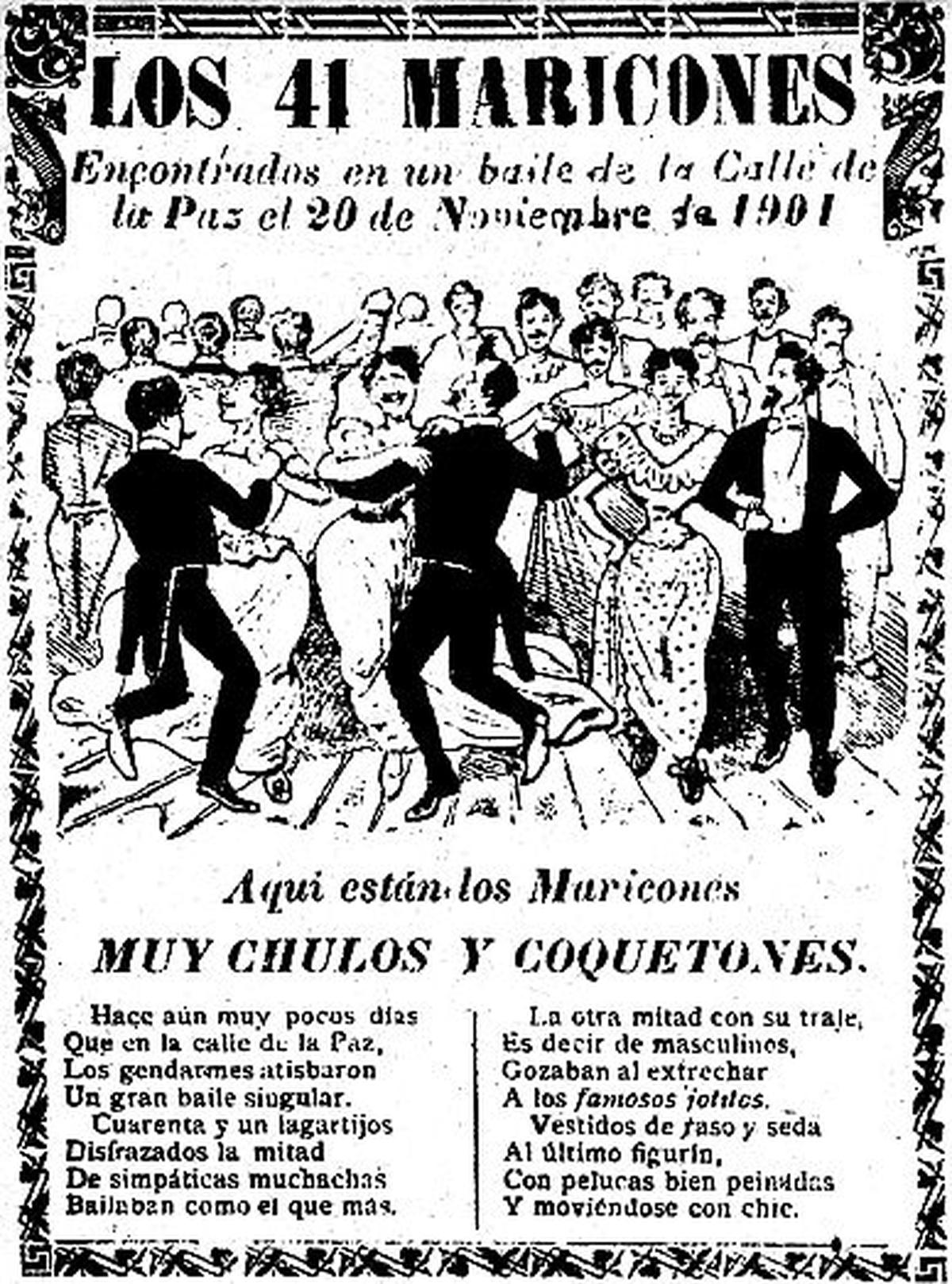  | Afiche de burla del "Baile de los 41"
