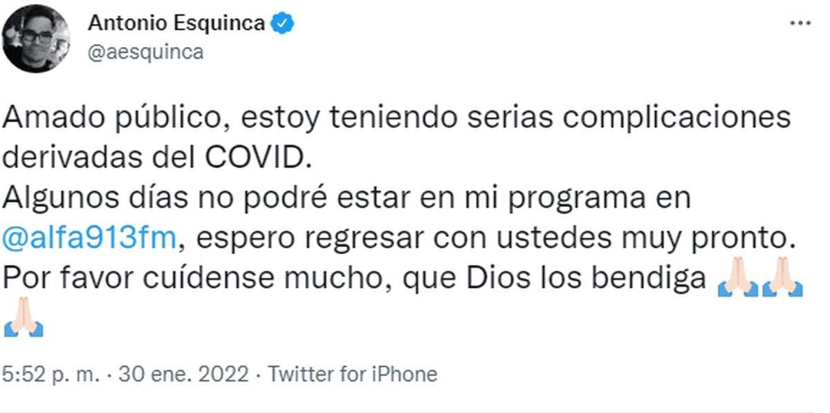  | Twitter @aesquinca