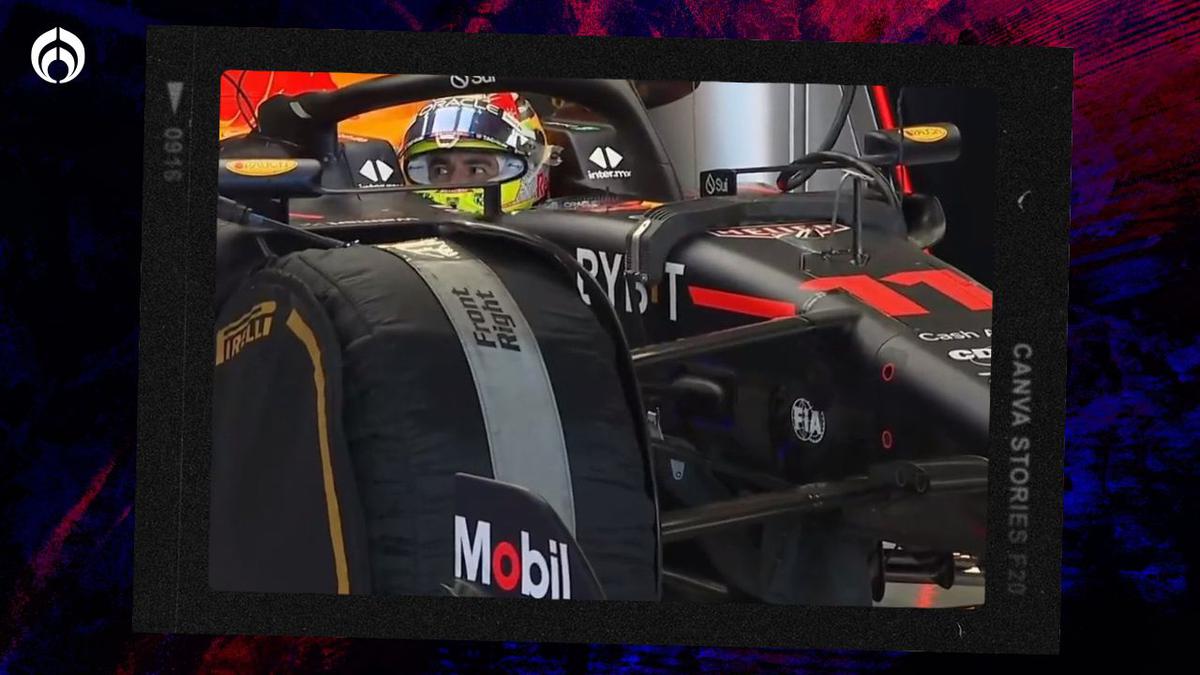 Checo Pérez volvió del garage en una escena atípica en la F1 | Especial