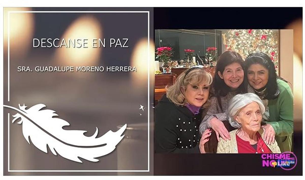  | La señora Guadalupe Moreno apoyó a Victoria Ruffo cuando se separó de Eugenio Derbez.