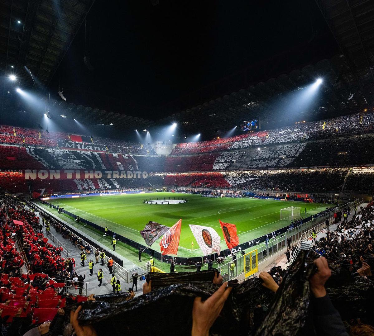  | El estadio del AC Milan. Fuente: Instagram @acmilan