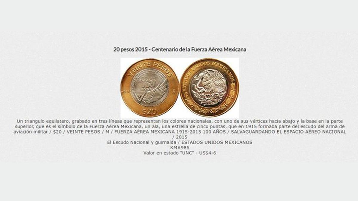  | Moneda de 20 pesos
