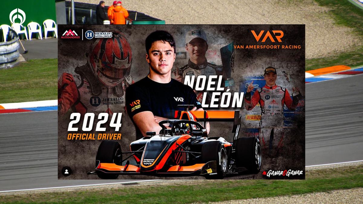 Noel Léon firma en la Fórmula 3 | El piloto mexicano firma con el equipo Van Amersfoort Racing de la Fórmula 3. (@noel_leon19).