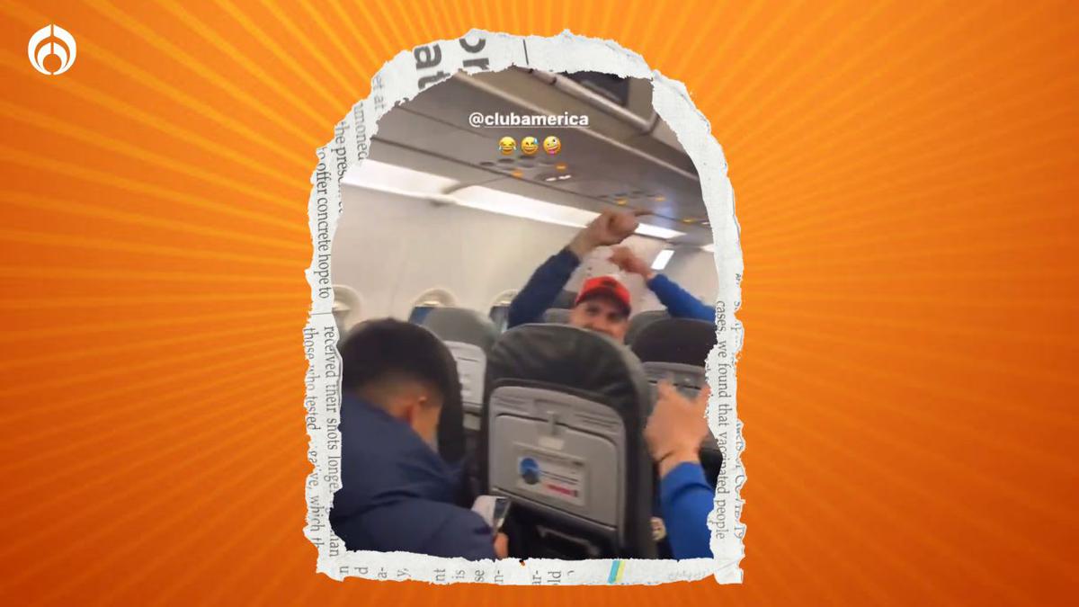 Los jugadores del América entonaron una canción a Chivas en el avión. | Igor Lichnovsky