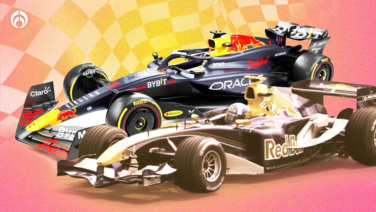 Del RB1 al RB20. | Red Bull Racing entró en F1 en 2005, y en 2024 disputará su vigésima temporada, siempre con un auto diferente. (Rocío Martínez)
