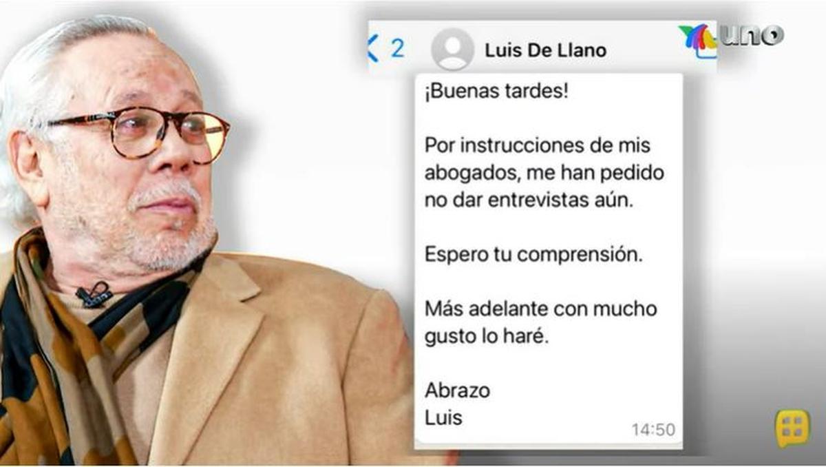 | Captura de pantalla | Luis de Llano habría enviado mensaje a Pati Chapoy.
